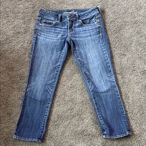 American Eagle Outfitters Blue Cropped Jeans